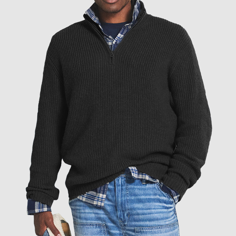 CONNOR™ - ZIP COLLAR SWEATER