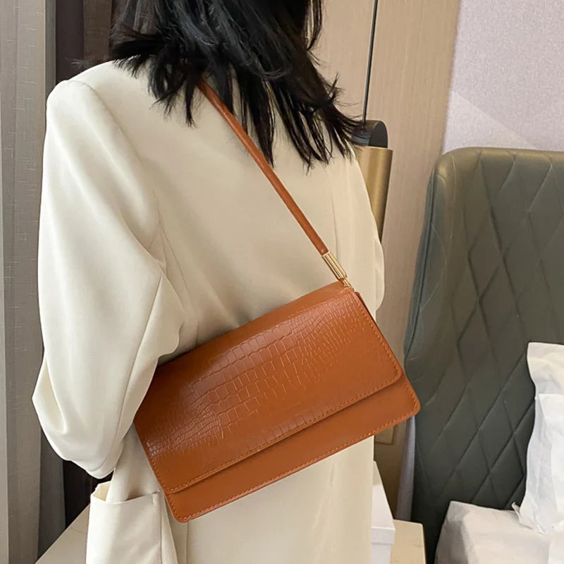 LuxeBlend Baguette Shoulder Bag