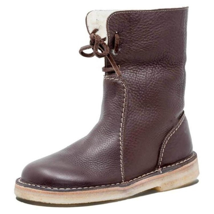 Leah - Waterproof Winter Leather Boots