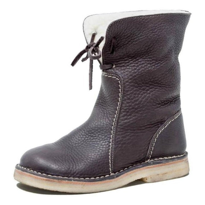 Leah - Waterproof Winter Leather Boots