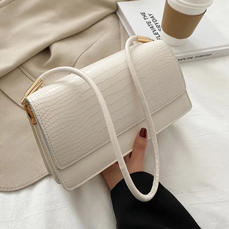 LuxeBlend Baguette Shoulder Bag