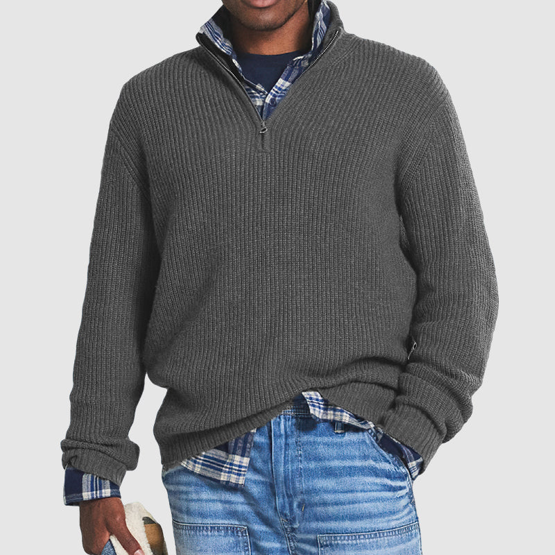 CONNOR™ - ZIP COLLAR SWEATER