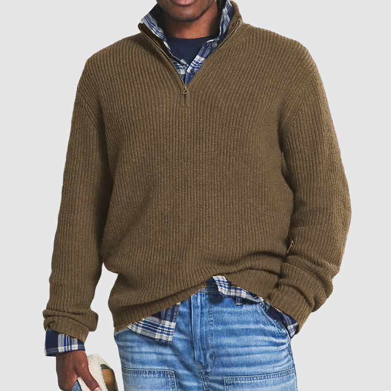 CONNOR™ - ZIP COLLAR SWEATER